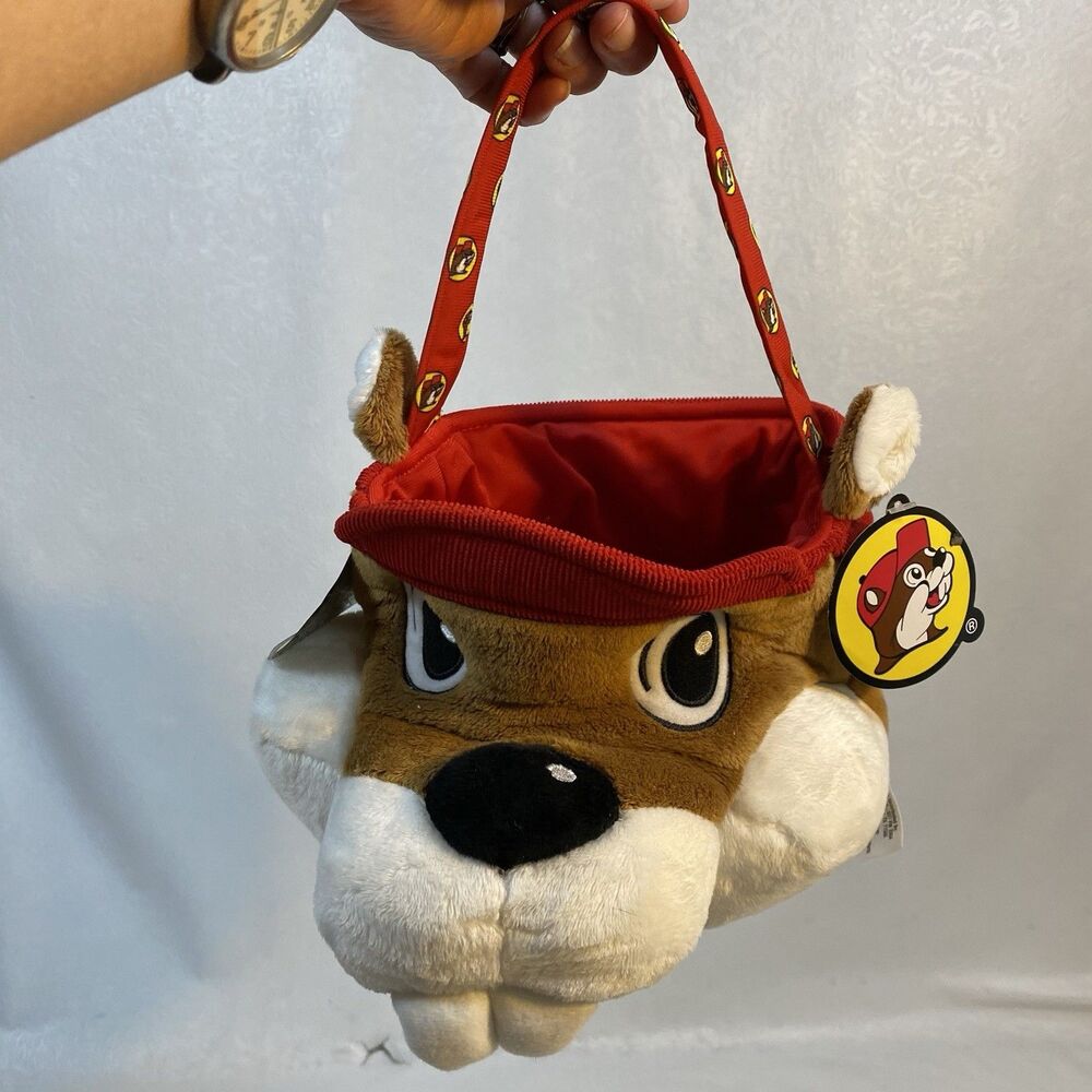 Buc-ee’s Plush Beaver Logo Easter Basket Tote